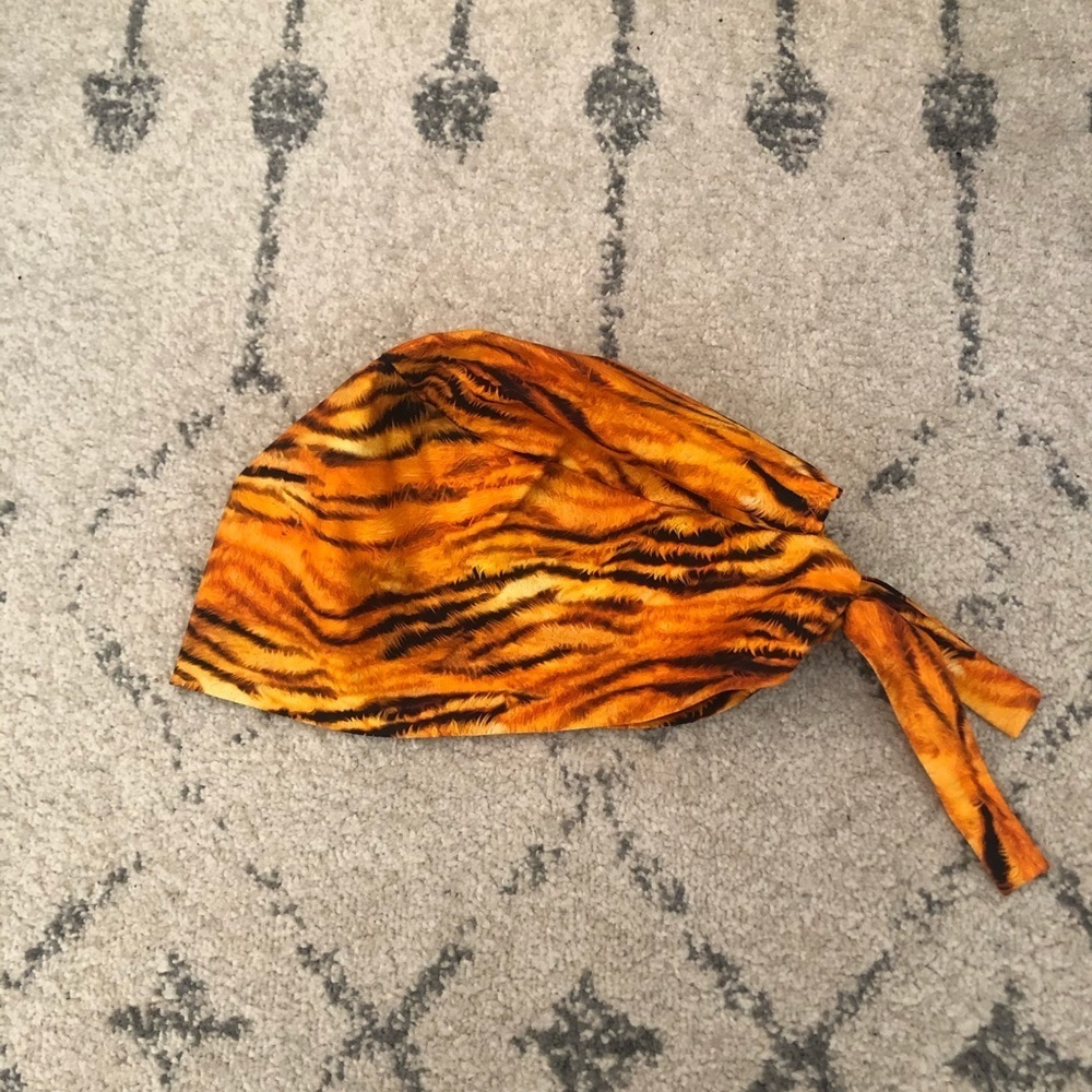 Tiger print surgical cap